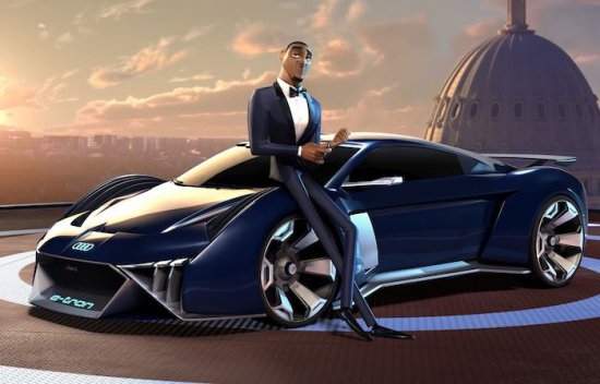 Audi създава първия си концептуален модел за участие в анимационен филм